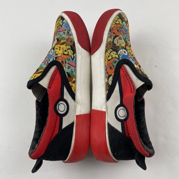 Ground UP Pokemon PIKACHU Slip-On Canvas Sneaker Shoes Unisex Youth Size 1 - Picture 3 of 9